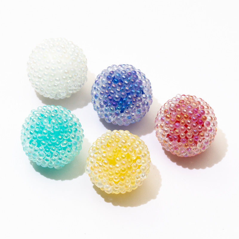 Wholesale 10PCS DIY Sugar Beads Loose Beads Transparent Jelly Through Hole Beads